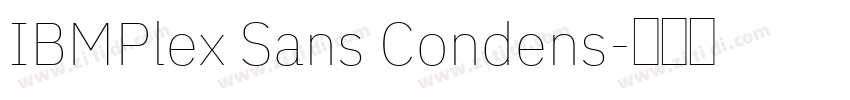 IBMPlex Sans Condens字体转换